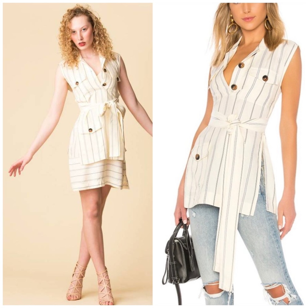 NWT Derek Lam 10 Crosby Utility Two-Piece Shirt Dress - Picture 2 of 16